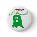 Green Message Halloween Ghost button