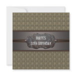 Green Metal Mans 30th Birthday Party Announcement