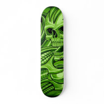 GREEN METAL SKATEBOARD DECKS