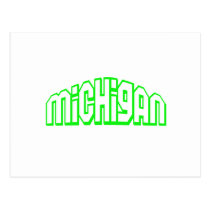 Green Michigan Post Cards