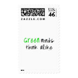 Green minds thnk alike stamps