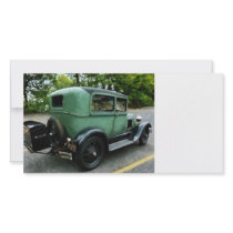 Green Model A Photo Card Template