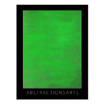 Green Modern Art Postcard postcards