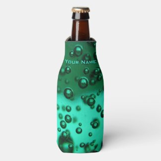 Green Modern Underwater Personalized Bottle Cooler