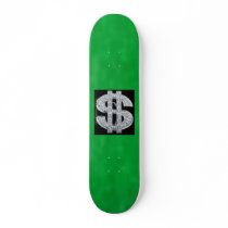 green, money skateboards