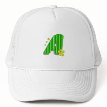 green monogram A hats by DonnaGrayson green monogram A hats