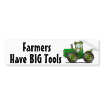 "Green Monster Tractor, Have BIG T... Bumper Stick bumper stickers