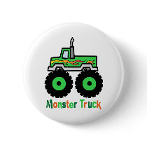 Green Monster Truck buttons