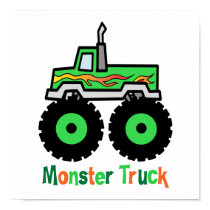 Green Monster Truck posters