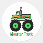 Green Monster Truck Sticker