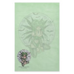 Green Moon Sprite Fairy Stationery