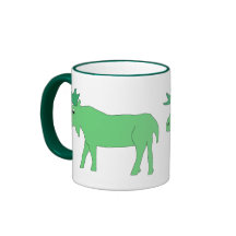 Green Moose mug