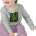 Green Mosaic Christmas Tree t-shirts