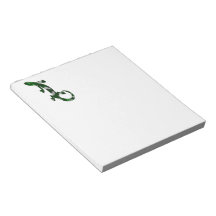 Green Mosaic Snake Skin Lizard Memo Note Pad