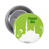 Green Mosque Pin buttons