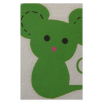 green mouse stationery