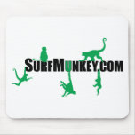 Green munkeys in the Hanging Munkeys design Mouse Pad