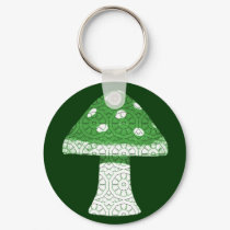 Green Mushroom keychains by orsobear Green Mushroom keychains