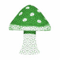 Green Mushroon photo sculptures