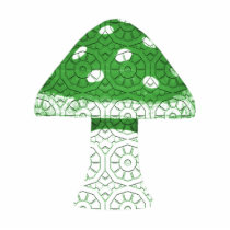 Green Mushroon photo sculptures