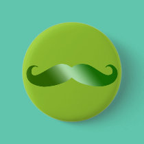 Green Mustache buttons