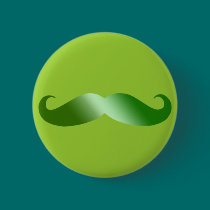 Green Mustache buttons
