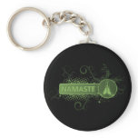 Green Namaste English Keychains