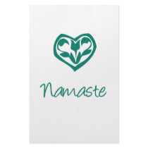Green Namaste stationery by Creativethought Green Namaste stationery