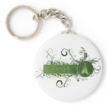 Green Namaste Tibetan Keychain