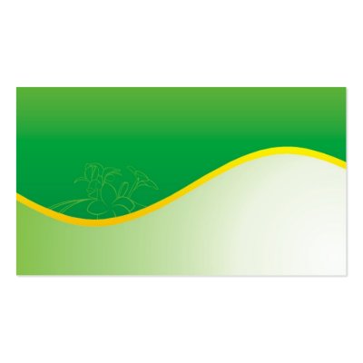 green nature business card by ovidiutz