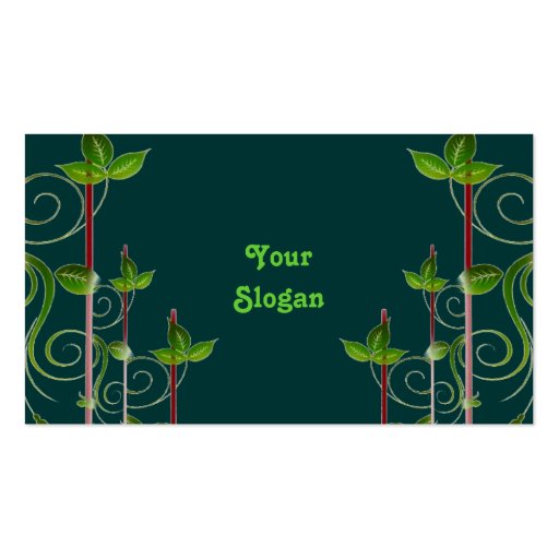 Green Nature Business Card (back side)