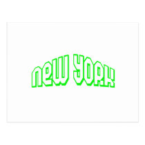 Green New York Post Card