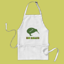 Green New Zealand Kiwi Cooking Apron aprons