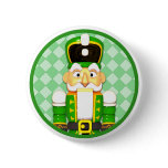 Green Nutcracker Christmas Holiday Buttons