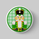 Green Nutcracker Christmas Holiday Buttons