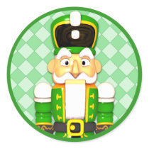 Green Nutcracker Christmas Holiday Stickers