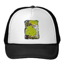 Green Oak Leaf HDR hats