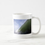 Green ocean surfing wave mugs