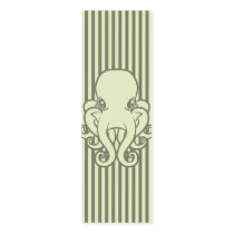 Green Octopus Bookmark Business Cards