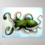 Green Octopus posters
