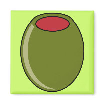 Green olive magnet
