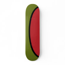 Green olive skate deck