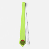 Green olive neck tie