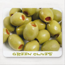 Green olives mousepads