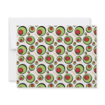 green olives pattern custom invites