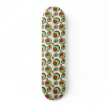 green olives pattern skate board deck