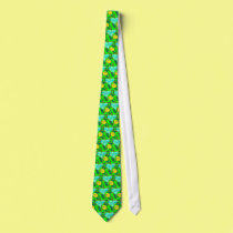 green on green check heart smile ties
