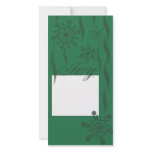 Green on Green Snowflakes Picture Card