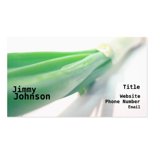 Green Onion Business Card