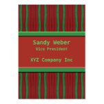 green orange distressed lines business cards